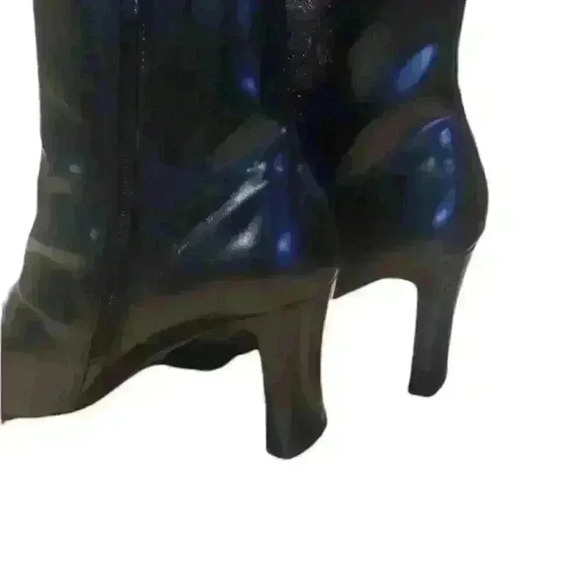 BFY Faux Fur Black Boots sz 10 - Picture 3 of 4